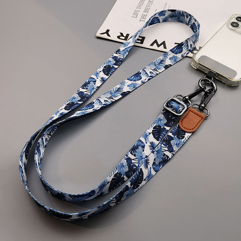 Crossbody Lanyard Neck Strap Case - Smycz do telefonu komórkowego z tropikalnym