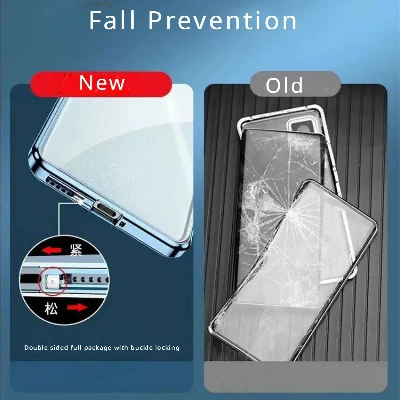 Anti Spy Privacy Glass Case - Magnetyczne etui z funkcją ochrony prywatności,
