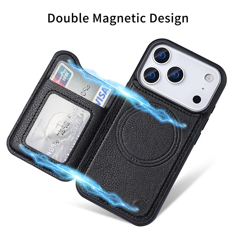 Etui na telefon z magnetycznym – Leather Wallet Card Holder Phone Cover recenzja i cena
