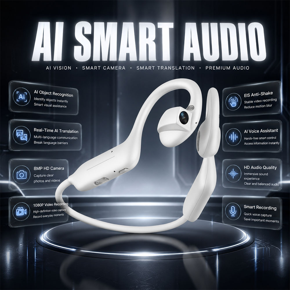 NOWE Słuchawki Bluetooth 1080P – Earphones recenzja i cena
